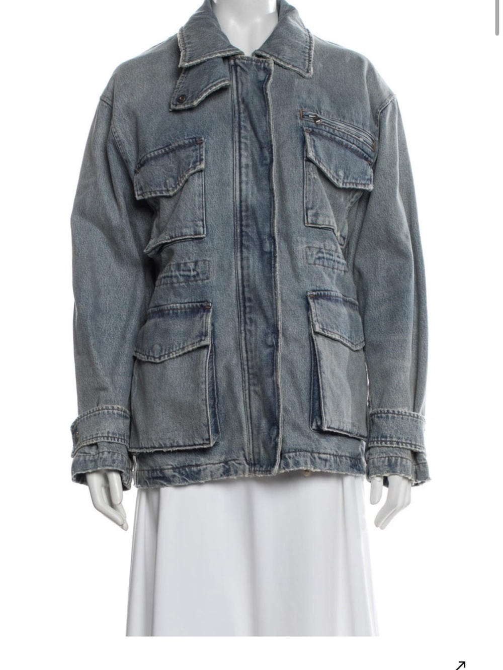Agolde Light Wash Blue Denim Jacket